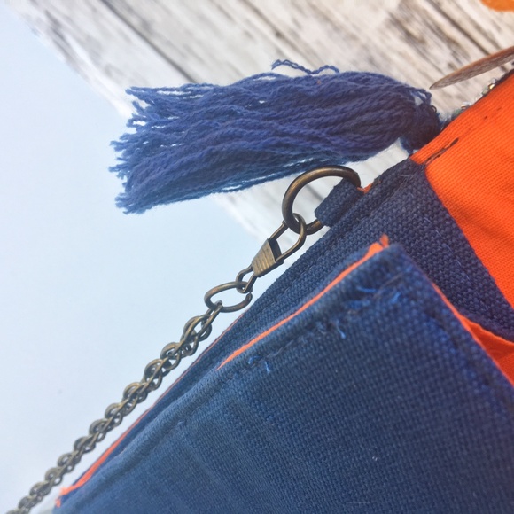 ‘Fall & Fringe’ 💜 CLUTCH-BLUEBIRD - Picture 6 of 6